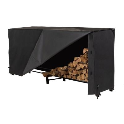 Image showing  8 ft. Monterey Log Rack Cover, 96 in. L x 24 in. W x 42 in. H, Black