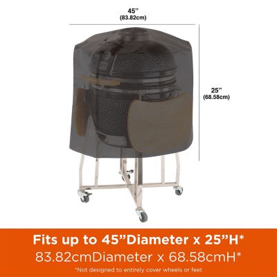 Image showing  Monterey Ceramic Grill Cover, 45" Diameter x 25"H, Black