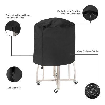Image showing  Monterey Ceramic Grill Cover, 45" Diameter x 25"H, Black