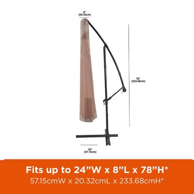 Image showing  Monterey Offset Patio Umbrella Cover, Fits 13 ft. Round and 9 ft. Square Patio Umbrellas, Beige