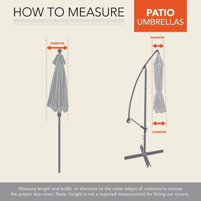 Image showing  Monterey Offset Patio Umbrella Cover, Fits 13 ft. Round and 9 ft. Square Patio Umbrellas, Beige