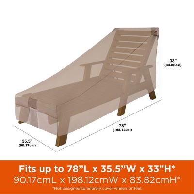 Image showing  Monterey Patio Day Chaise Lounge Cover, 78 in. x 35.5 in. x 33 in., Beige