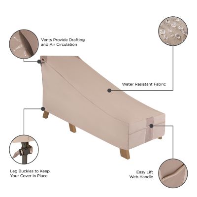 Image showing 5 th Modern Leisure Monterey Patio Day Chaise Lounge Cover, 78 in. x 35.5 in. x 33 in., Beige