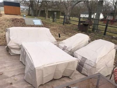 Image showing  Monterey Patio Lounge Chair Cover, 35 in. x 38 in. x 31 in., Beige