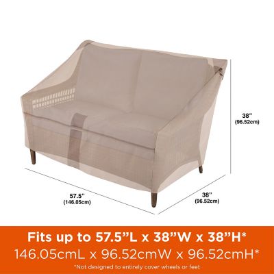Image showing  Monterey Patio Loveseat Cover, 57.5 in. x 38 in. x 38 in., Beige
