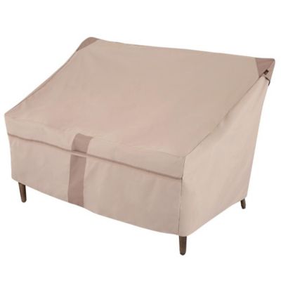 Image showing 6 th Modern Leisure Monterey Patio Loveseat Cover, 57.5 in. x 38 in. x 38 in., Beige