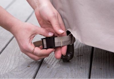 Image showing  Monterey Patio Ottoman/Coffee Table/Fire Pit Cover, 32 in. x 22 in. x 17 in., Beige