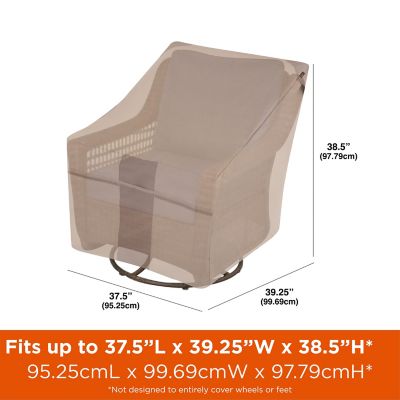 Image showing  Monterey Patio Swivel Lounge Chair Cover, 37.5 in. x 39.25 in. x 38.5 in., Beige