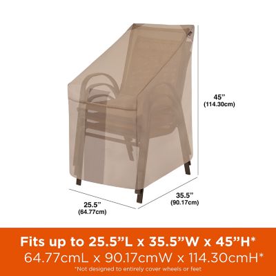 Image showing  Monterey Stackable Patio Chair Cover, 25.5 in. x 35.5 in. x 45 in., Beige