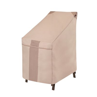 Image showing 11 th Modern Leisure Monterey Stackable Patio Chair Cover, 25.5 in. x 35.5 in. x 45 in., Beige
