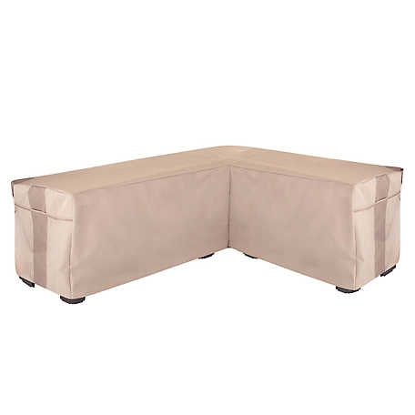 Modern Leisure Monterey Patio Sectional Lounge Set Cover, Right-Facing, 104 in. x 83 in. x 32 in. x 31 in., Beige