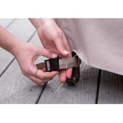 Image showing 11 th Modern Leisure Monterey Patio Sectional Lounge Set Cover, Right-Facing, 104 in. x 83 in. x 32 in. x 31 in., Beige