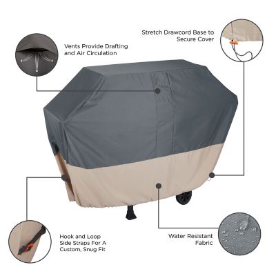 Image showing  Renaissance 65 in. Grill Cover, 65"L x 25"W x 44.5"H, Gray, 3019
