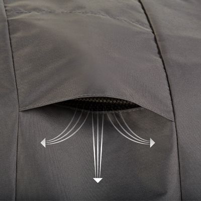 Image showing 8 th Modern Leisure Renaissance General Purpose Patio Furniture Cover, 140 in. x 70 in. x 35 in., Gray