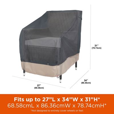 Image showing  Renaissance Ultralite Patio Chair Cover, 27 in. x 34 in. x 31 in., Gray