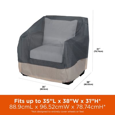 Image showing  Renaissance Ultralite Patio Lounge Chair Cover, 35 in. x 38 in. x 31 in., Gray