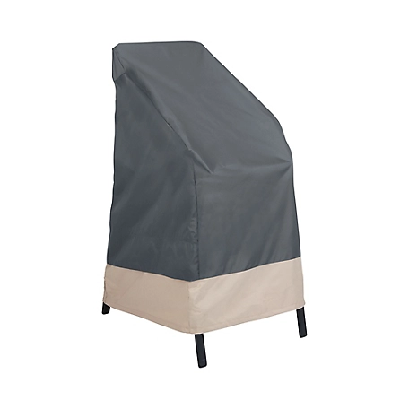 Modern Leisure Renaissance Ultralite Stackable/High-Back Patio Chair Cover, 27 in. x 27 in. x 49 in., Gray