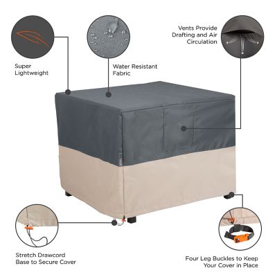 Image showing  Renaissance Square Fire Pit Table Cover, 42 in. Square x 22 in.H, Gray, 3024