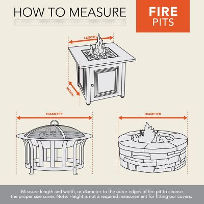 Image showing  Renaissance Square Fire Pit Table Cover, 42 in. Square x 22 in.H, Gray, 3024