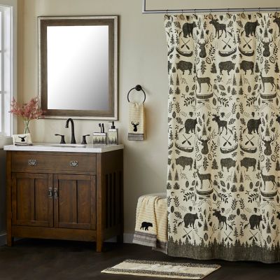 SKL Home Aspen Lodge Fabric Shower Curtain
