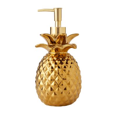 SKL Home Gilded Pineapple Gold Soap/Lotion Dispenser