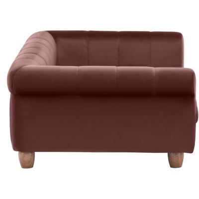 Image showing  42-In. Elegant Faux-Velvet Rectangle Pet Bed for Medium and Large Dogs