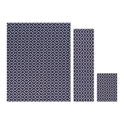 Foss Floors Gem Stone Polyester Rugs, 3-Pack
