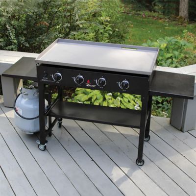 Image showing  4-Burner Propane Gas Flat Top Griddle, 790 sq. in., Black