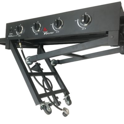 Image showing  4-Burner Propane Gas Flat Top Griddle, 790 sq. in., Black