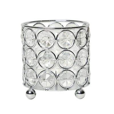 Elegant Designs Elipse Candle Holder, 3.25 in., HG1000-CHR