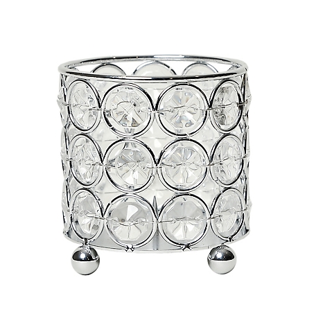 Elegant Designs Elipse Candle Holder, 3.25 in., HG1000-CHR