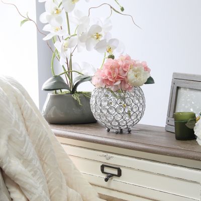 Elegant Designs 6 in. Elipse Circular Candle Holder
