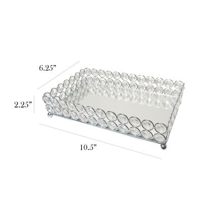 Image showing  Elipse Mirrored Vanity Tray, 10.5 in. x 6.25 in. x 2.5 in.