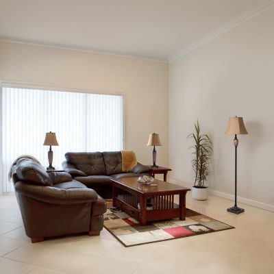 Elegant Designs Hammered Bronze Assorted Lamp Set, 3-Pack