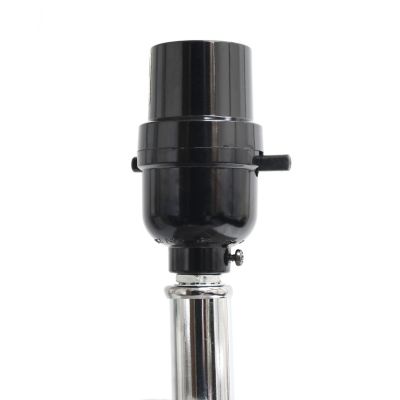 Image showing  21 in. H Leather Table Lamps with Fabric Shades, 2-Pack