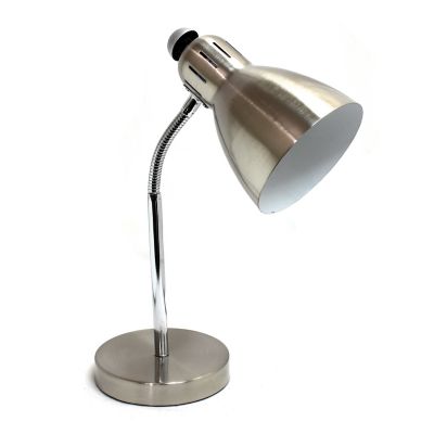 Simple Designs 16.53 in. H Semi-Flexible Desk Lamp