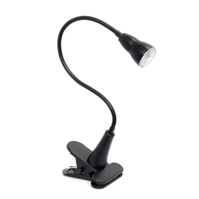 Simple Designs 22.75 in. H LED Gooseneck Clip Light Desk Lamp
