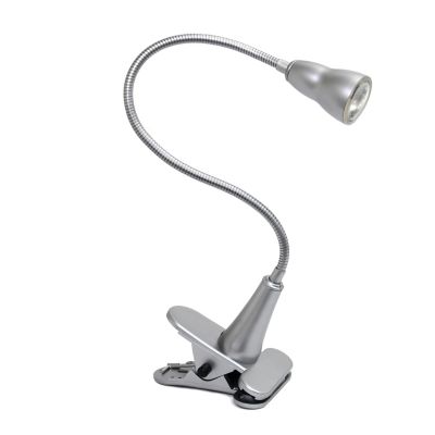 Image showing  22.75 in. H LED Gooseneck Clip Light Desk Lamp, Silver