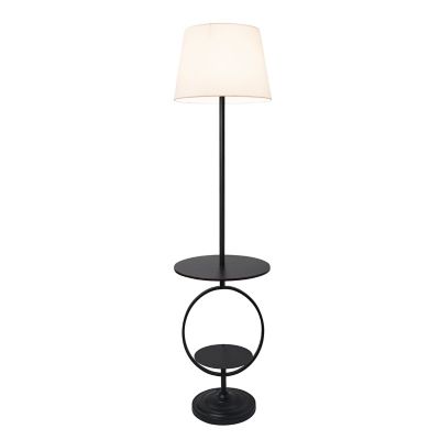 Image showing  61.4 in. Bedside End Table Dual Shelf Decorative Floor Lamp