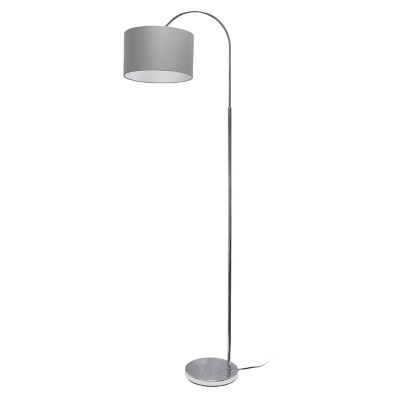 Simple Designs 66 in. Arched Floor Lamp, Gray