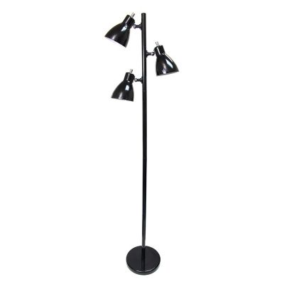 Simple Designs 63.75 in. Metal 3-Light Tree Floor Lamp