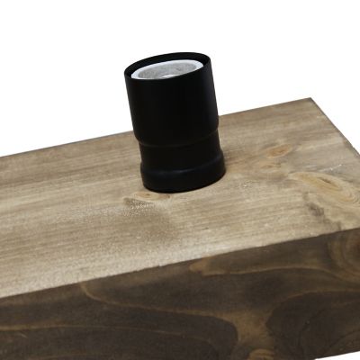 Image showing 5 th Lalia Home 4-Light Farmhouse Beam Pendant Light, Restored Wood