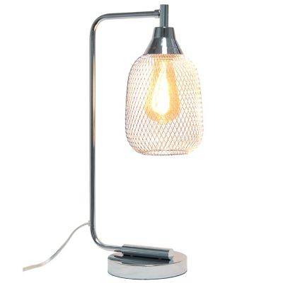 Image showing  Industrial Mesh Desk Lamp, Chrome