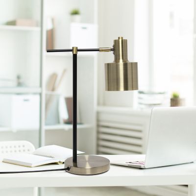 Lalia Home Mid Century Modern Metal Table Lamp