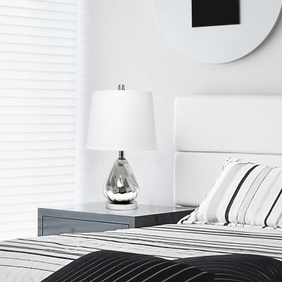 Lalia Home Pear Table Lamp with White Fabric Shade