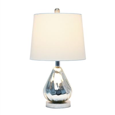Image showing  Pear Table Lamp with White Fabric Shade