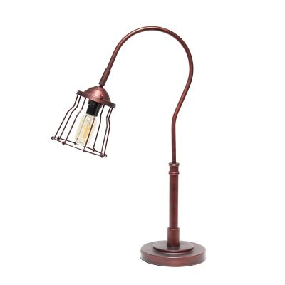 Image showing  Rustic Caged Shade Table Lamp