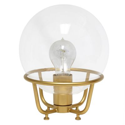 Lalia Home Old World Globe Glass Table Lamp, Gold