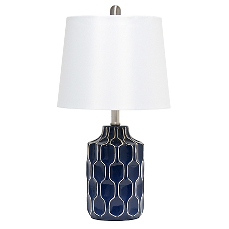 Lalia Home Moroccan Table Lamp with Fabric Shade