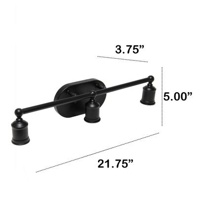 Image showing  3-Light Industrial Metal Vanity Light